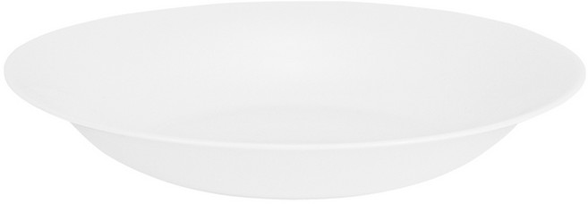 보르미올리 화이트문 수프 플레이트 23, 화이트, 1개