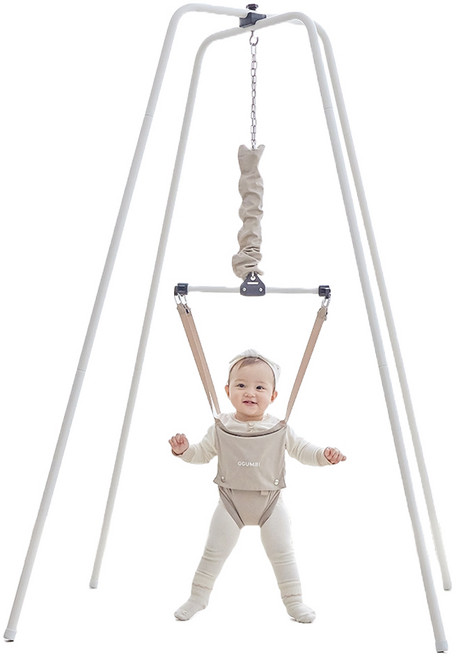 꿈비 베이비 점퍼 + 걸음마 보조기 세트, 화이트, 1개