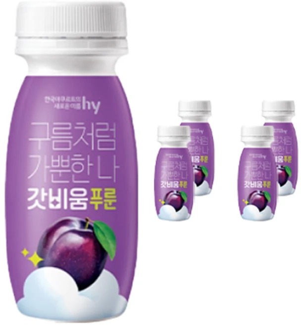 한국야쿠르트 갓비움 푸룬 유산균 프리바이오틱스, 100ml, 5개 - 쿠팡