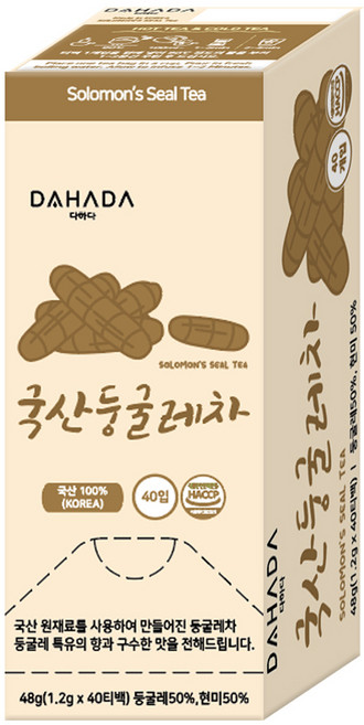 다하다 국산 둥굴레차, 1.2g, 40개입, 1개