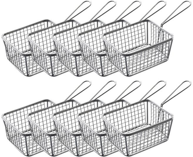 이딜리 미니 튀김바스켓 사각, 10개