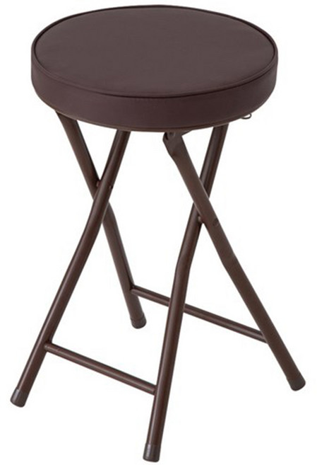 comet 摺疊圓凳 30 x 30 x 49~70cm, 棕色, 1個