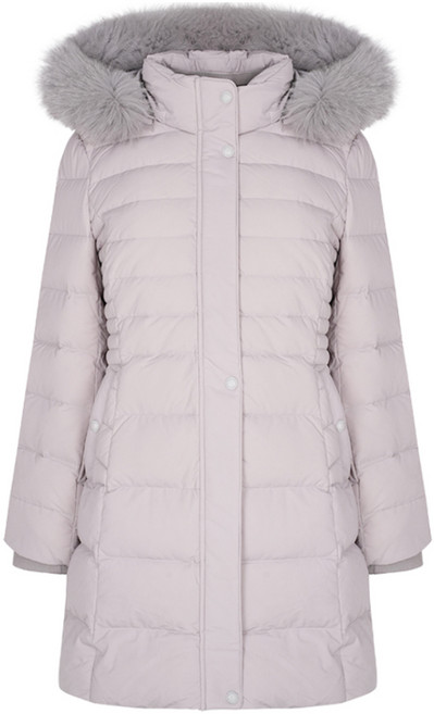 크로커다일 레이디 여성용 스트레치 원단 사용 중기장 덕다운 점퍼 CLCWDW206