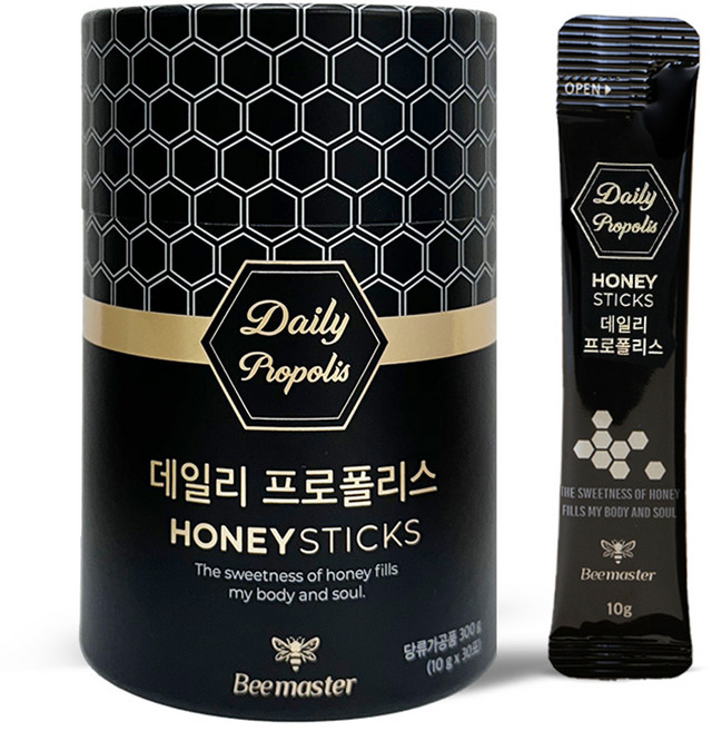 비마스터 데일리 프로폴리스 혼합 꿀스틱 30p, 300g, 1개