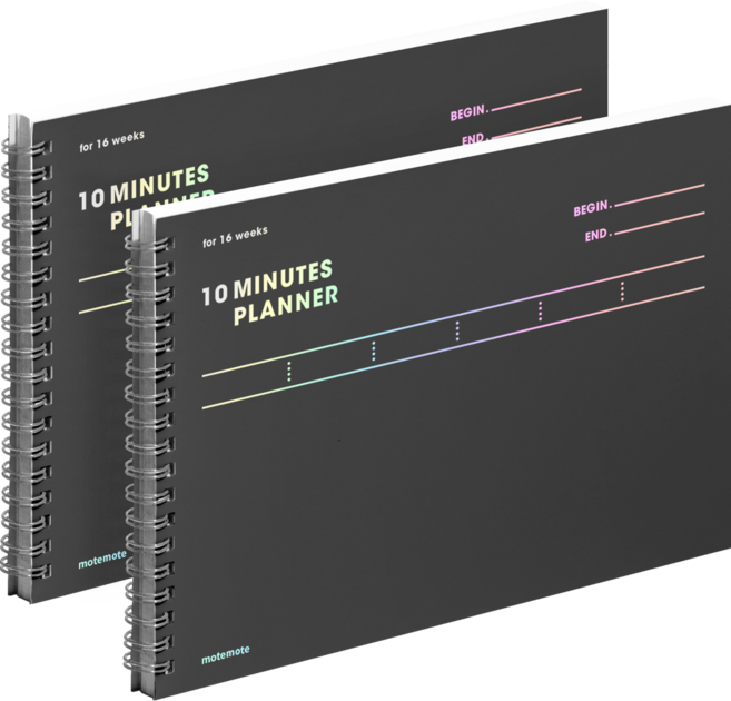모트모트 텐미닛 플래너 16WEEKS, 다크호스, 2개
