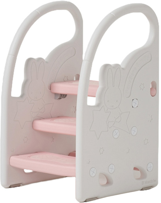 BeneBene 미피 2단 3단 트랜스폼 프리미엄 논슬립 유아 디딤대, 핑크, 1개