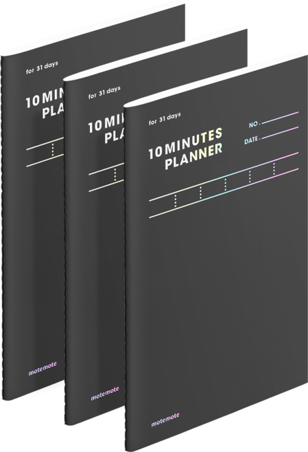 모트모트 텐미닛 플래너 31DAYS, 다크호스, 3개