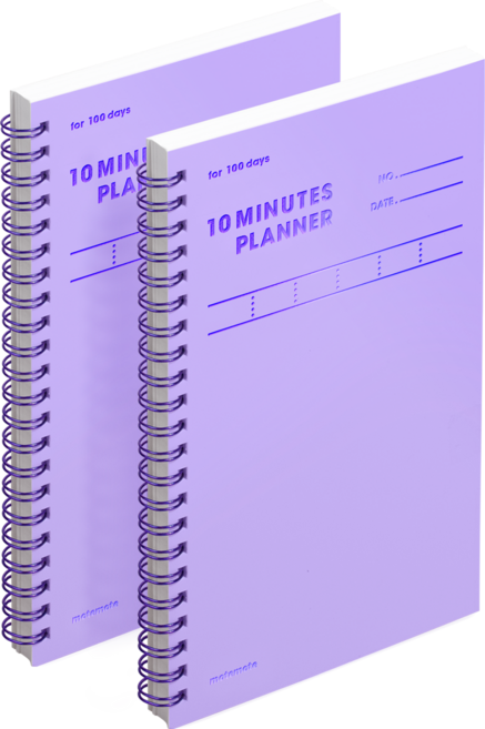 모트모트 텐미닛 플래너 100DAYS, 바이올렛, 2개