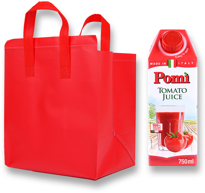 포미 100% 토마토 쥬스 착즙 + 보냉백 세트, 6개, 750ml