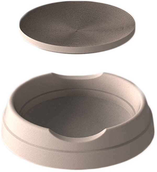 힐링타임 품다 종이방석 스크래쳐, 베이지, 1개