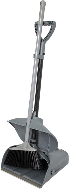 크린메이트 Pro 빗자루 쓰레받기 세트, 1세트, 그레이