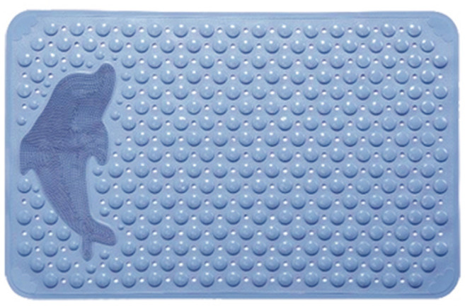 블럭마트 욕실 돌고래 미끄럼방지매트 70 x 35 cm, 블루, 1개