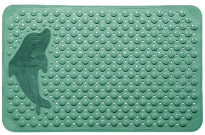 블럭마트 욕실 돌고래 미끄럼방지매트 70 x 35 cm, 그린, 1개