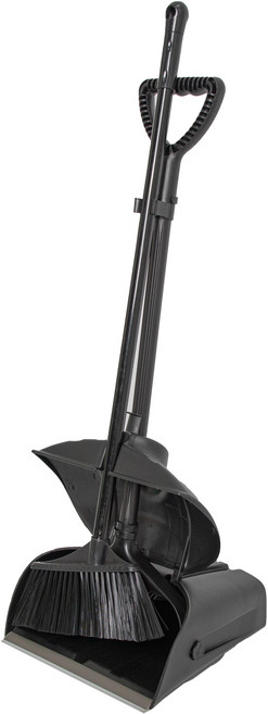 크린메이트 프로 빗자루 쓰레받기 세트, 1세트, 블랙