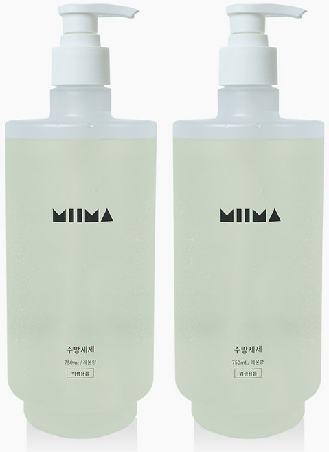 미마 주방세제 레몬향, 2개, 750ml