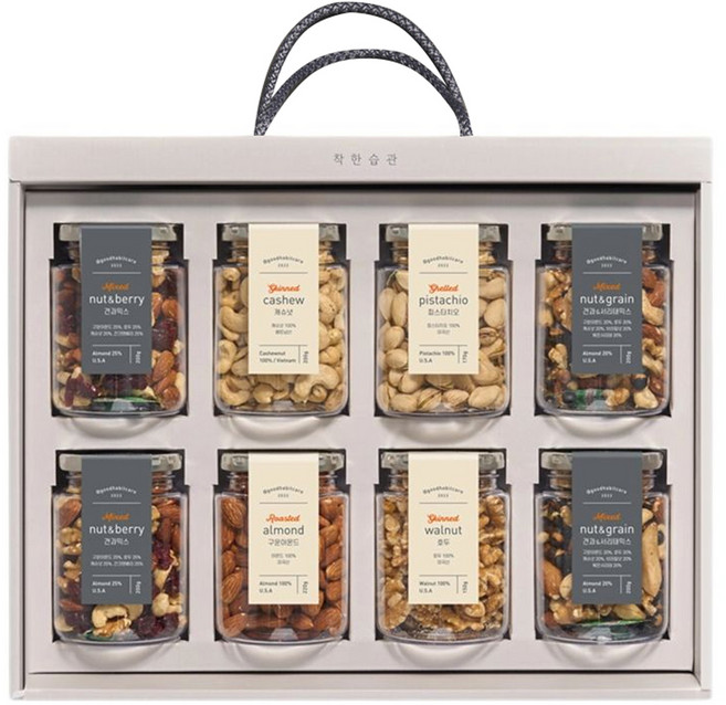 착한습관 프리미엄 데일리견과 8구 세트, 1.54kg, 1세트