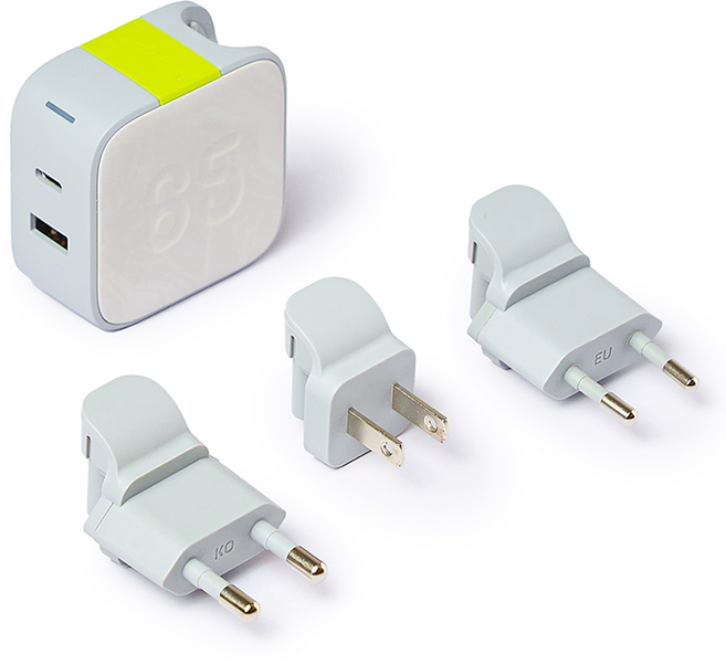 인피니티랩 GaN PD3.0 65W C타입 2포트 멀티 고속충전기, 1개, 화이트