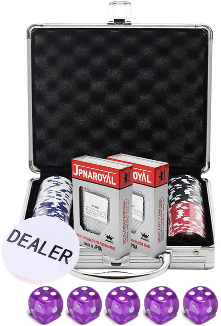 다싸몰 컬러칩 100p + JPNA 카드 2p + 딜러칩 + 보라주사위 5p 세트, 혼합색상, 1개