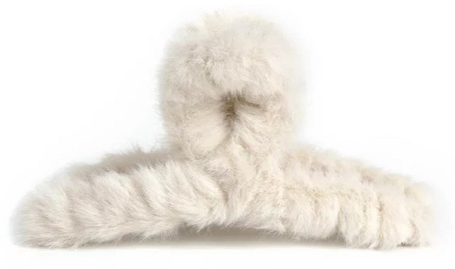 수스다 올림머리 윈터 퀸 퍼 꼬임 집게핀 13cm