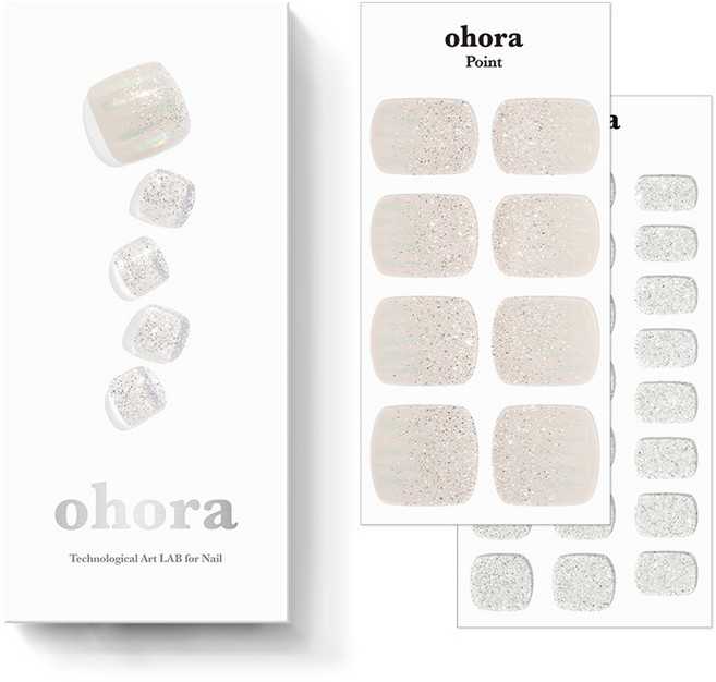 오호라 웨이브 페디 30p 세트, 1개, 실버