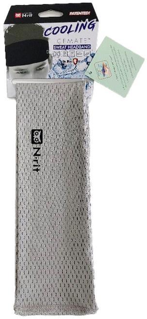 엔릿 쿨링 헤드밴드 사각 일반사, 그레이, 1개