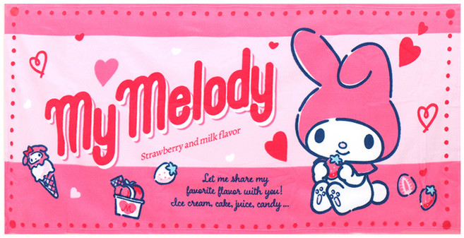 프리미에팜 마이멜로디 러빙 비치 타올 FREE, 핑크, 1개