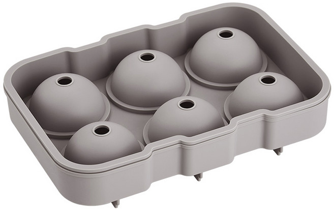 바겐슈타이거 플래티넘 실리콘 아이스 트레이 6구, 라이트, 1개