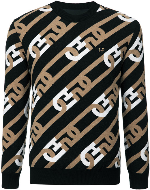 힐크릭 남성용 골프 H341 리버스사슬자카드방풍SW 스웨터 1HCSWW3173