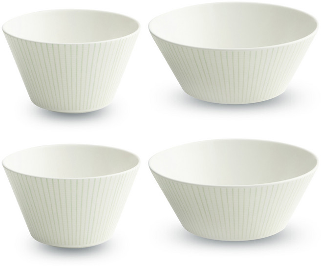 한국도자기 식기세트, 라임, 공기(2P) + 대접(2P), 1세트