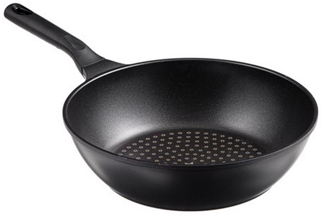 Tamsaa IH電磁爐適用 鈦塗層平底炒鍋, 1個, 30cm