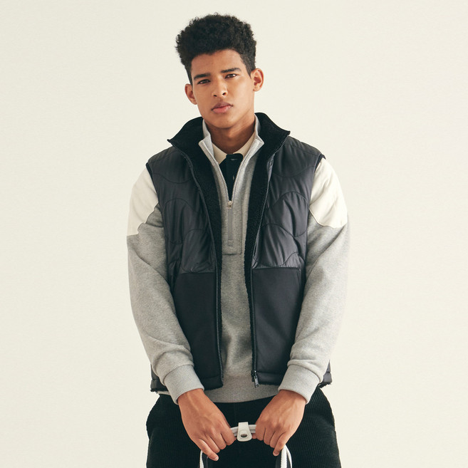 잭니클라우스 남성용 골프 리버서블 패딩 베스트 LNVAW23311