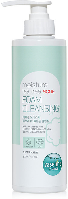 과일나라 바세린 모이스처 티트리 아크네 클렌징폼, 1개, 500ml