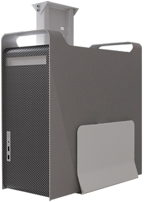 위니즈 데스크탑 받침대 높이조절형 PC홀더, 화이트, 1개