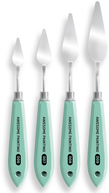 어썸페인팅 하드형 나이프 4종 세트 102, 1세트