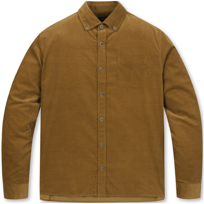 잭니클라우스 남성용 솔리드 코듀로이 면 긴팔 셔츠 LNSAW23311