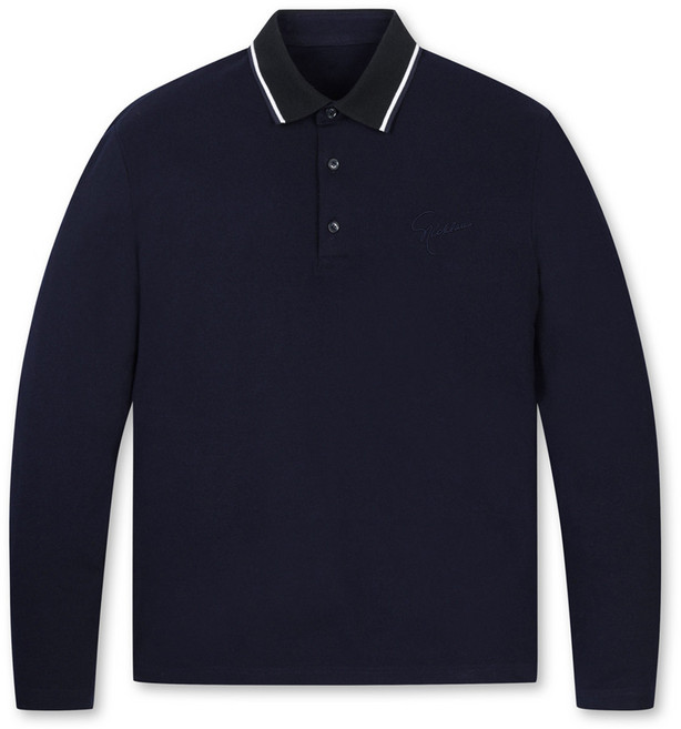 잭니클라우스 남성용 골프 솔리드 폴로 긴팔 티셔츠 LNTAW23121