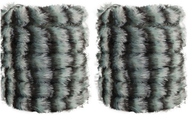 알로데 믹스컬러 보들한 모루 공예 철사 2m 2p 세트, 03 블랙민트, 1세트