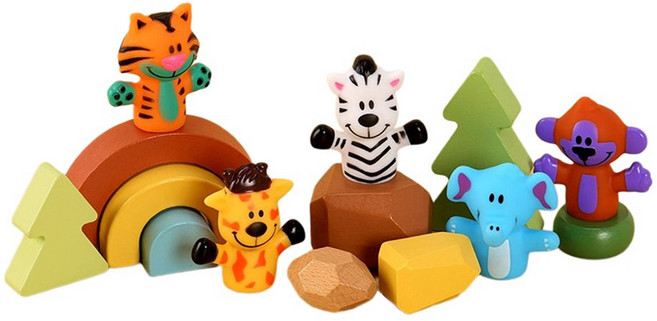 캐스비 플레이 러버손가락인형 동물, 5종, 1개