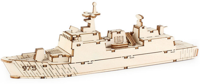 영공방 DIY 나무 모형 조립 키트 충무공 구축함 영플래닛 이순신함, 단품, 1개