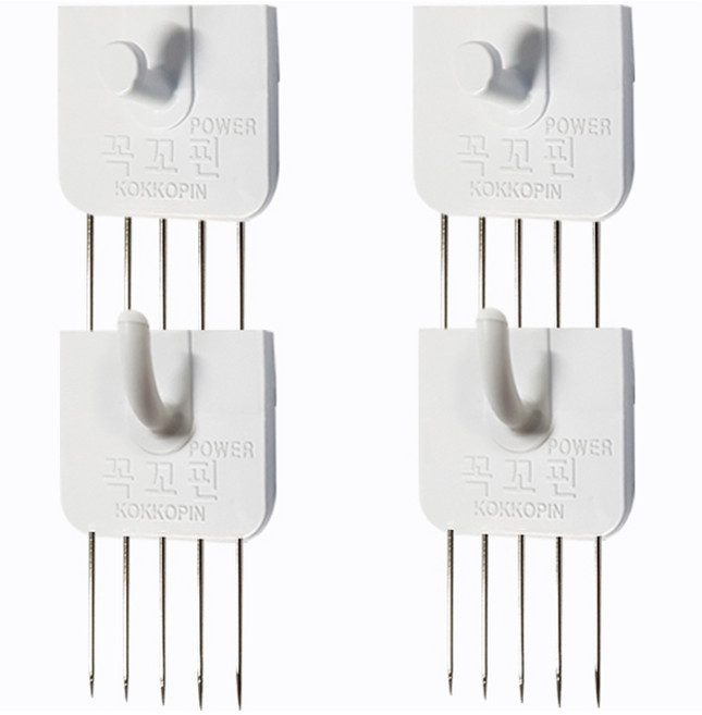 꼭꼬핀 국내 제조 파워 혼합형 4p, 화이트, 1개