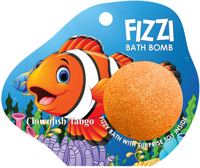 Saboo 台灣公司貨 泡沫沐浴球 CLOWINFISH TANGO 小丑魚探戈, 1顆, 100g