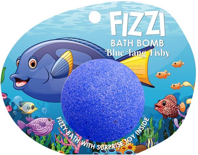 Saboo 泡沫沐浴球 BLUE TANG FISHY 藍池魚, 1顆, 100g