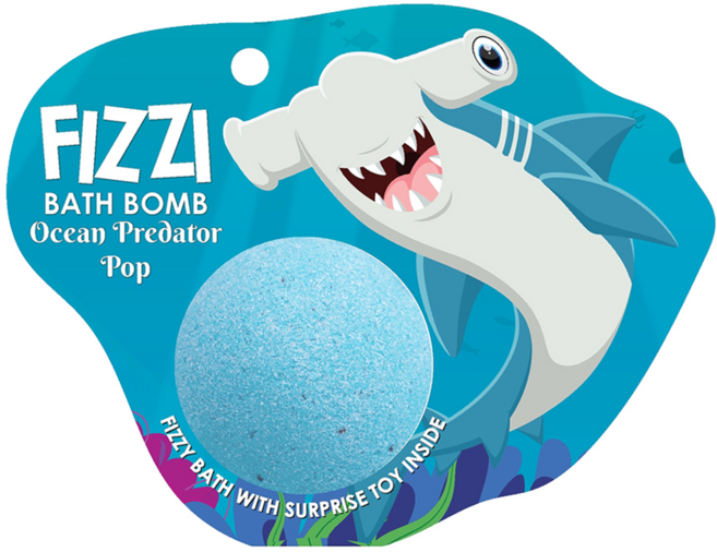 Saboo 台灣公司貨 泡沫沐浴球 OCEAN PREDATOR POP 潮流音律之海霸, 1顆, 100g