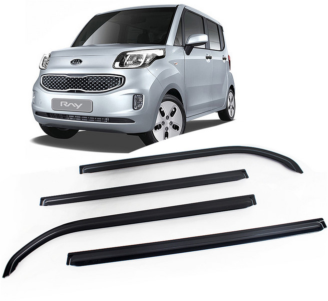 지엠지모터스 스모그 썬바이저 빗물받이 세트, 레이(11년~)