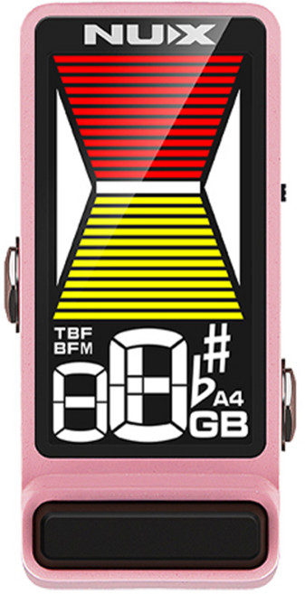 넉스 뉴엑스 Flow Tune 미니 페달 튜너 PINK NTU-3, 1개