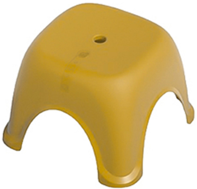 블럭마트 모던 욕실의자, 옐로우