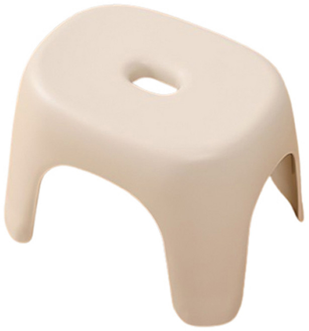블럭마트 파스텔 심플 욕실의자, 크림