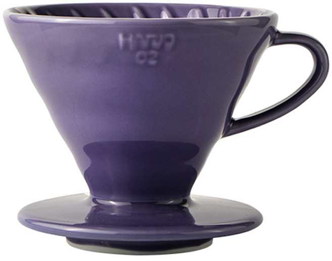 하리오 V60 세라믹 커피 드리퍼 02 퍼플 VDC-02-PU-KEX 1~4인용, 단품, 1개