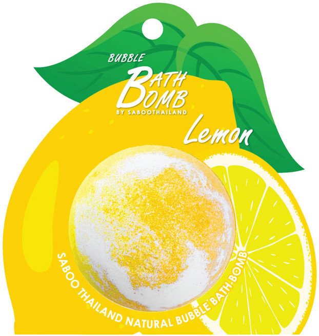 Saboo 檸檬泡泡沐浴球, 150g, 1顆