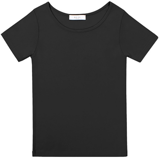 코코블린 여성용 통기성 데일리 코튼 무지 슬림핏 라운드 반팔 티셔츠